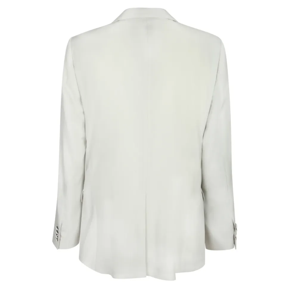 Chaqueta de Popelina de Lana Cruzada