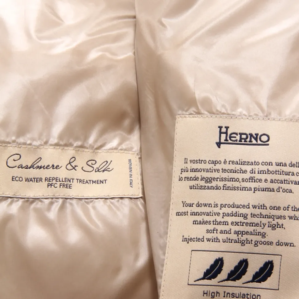Chaqueta de Seda y Cachemira con Capucha Desmontable