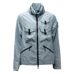 Chaqueta Desmontable Azul Claro Modelo Multibolsillos