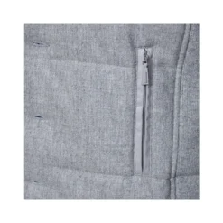 Chaqueta Gris de Lana sin Mangas con Capucha