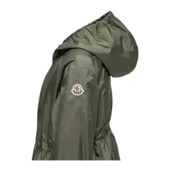 Chaqueta Impermeable con Capucha y Bordado Manolya