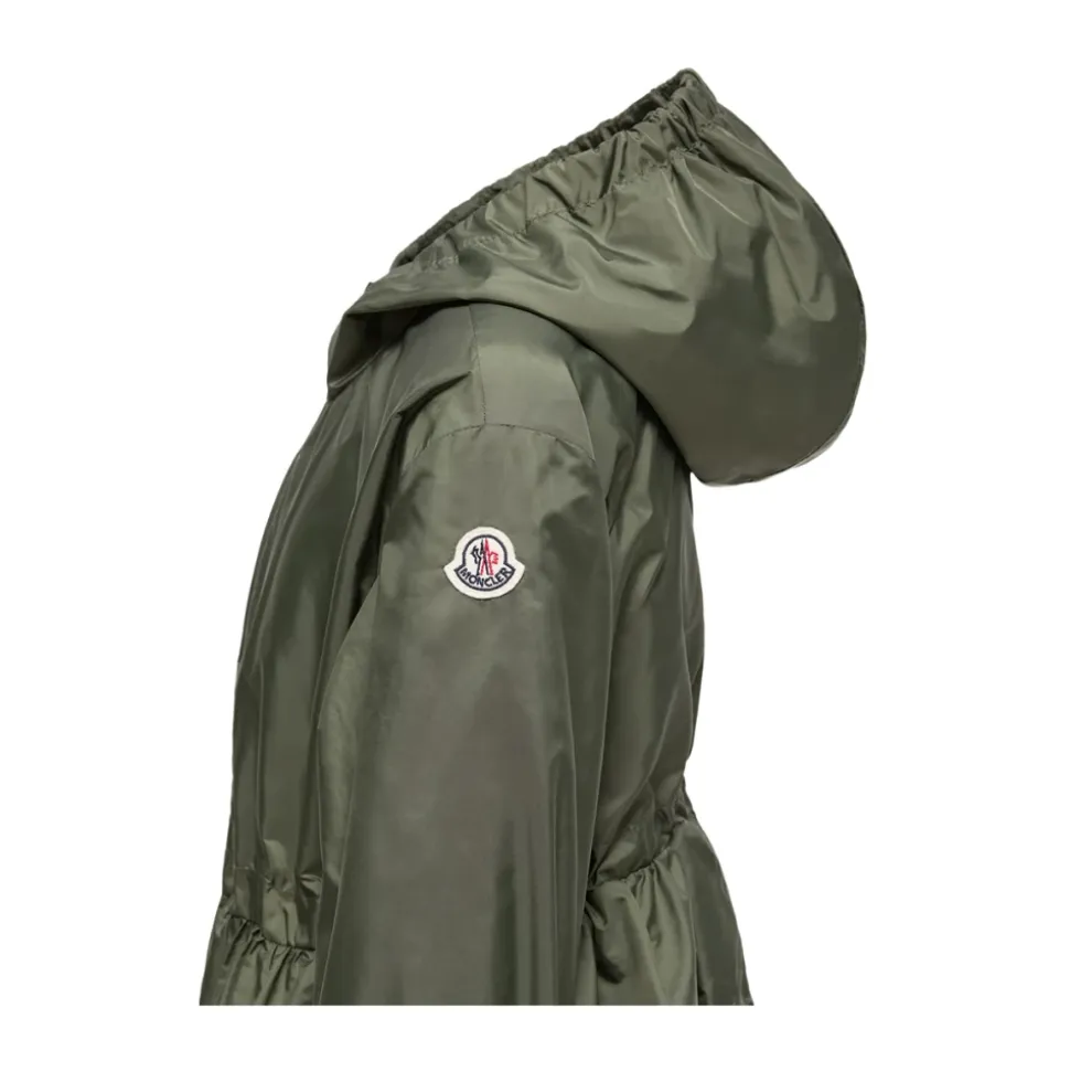 Chaqueta Impermeable con Capucha y Bordado Manolya