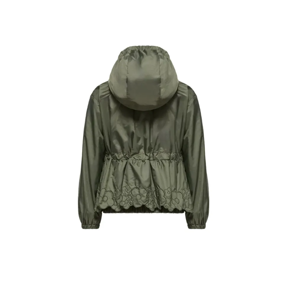 Chaqueta Impermeable con Capucha y Bordado Manolya