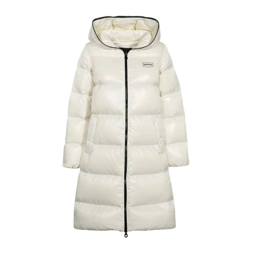 Chaqueta Larga Acolchada con Capucha
