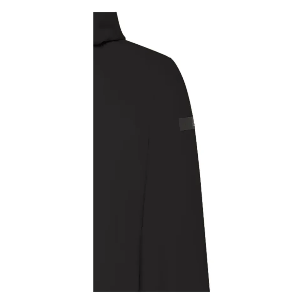 Chaqueta Parka Negra con Tejido Surflex