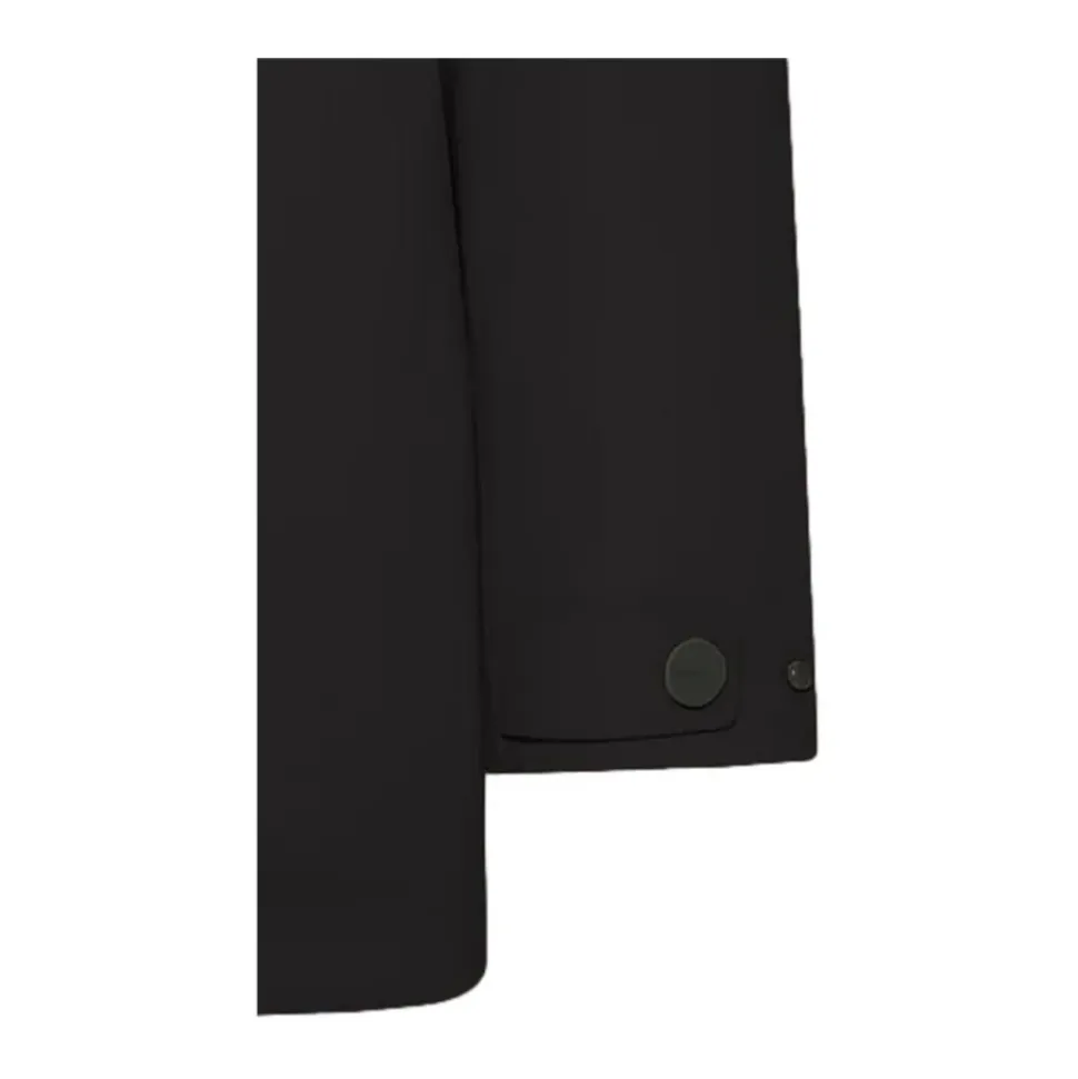 Chaqueta Parka Negra con Tejido Surflex
