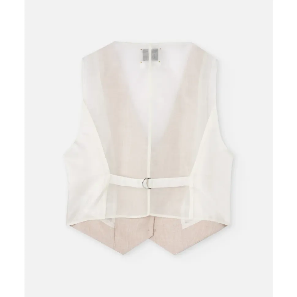 Chaquetas de lino rosa