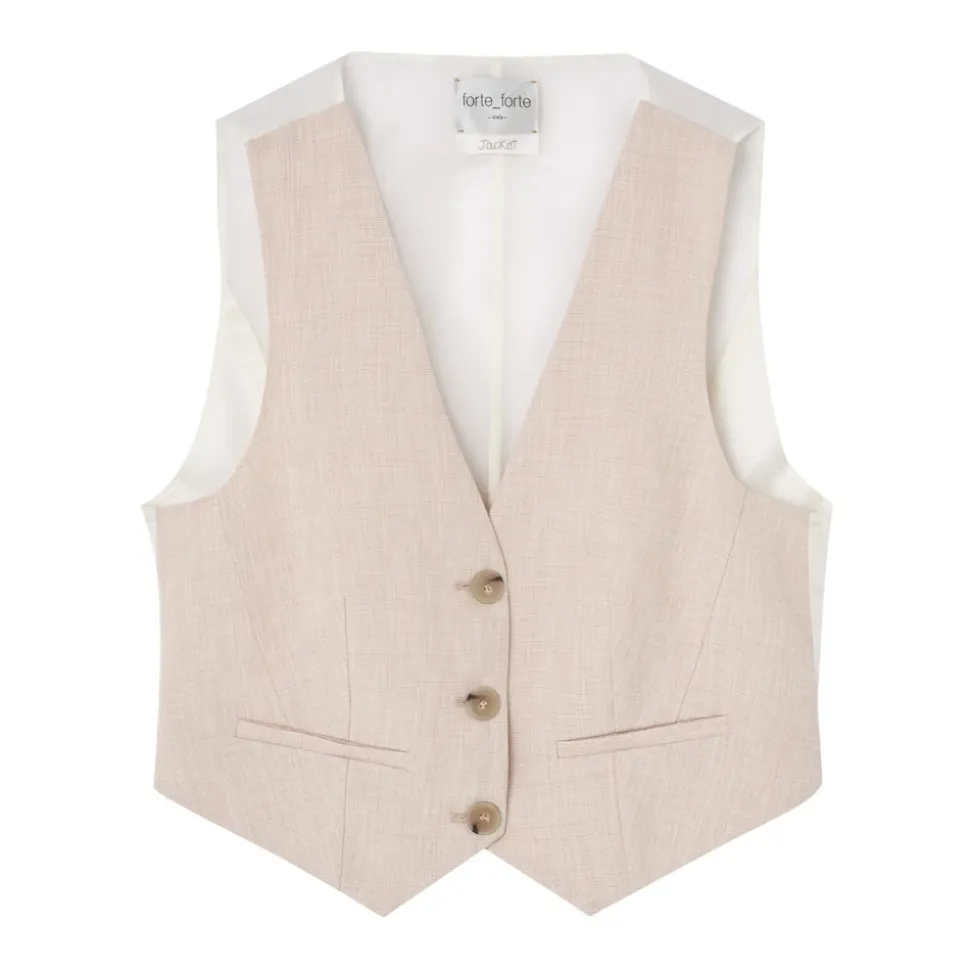 Chaquetas de lino rosa
