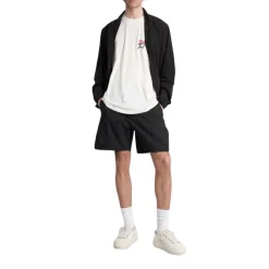 CHAQUETA SPORT NEGRA LOGO GOMA