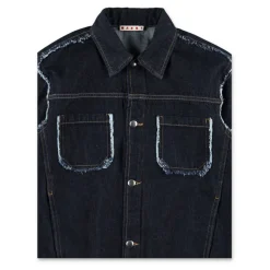 Chaqueta Vaquera con Bordes Deshilachados