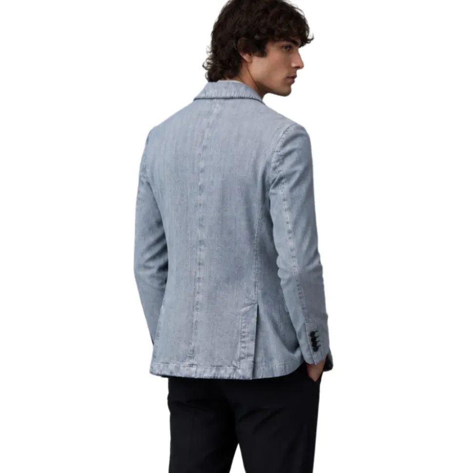 Chaqueta vaquera de un solo pecho