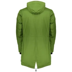 Chaqueta verde con capucha ajustable