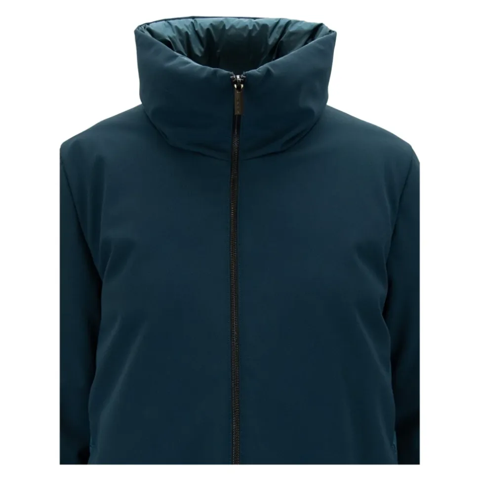 Chaquetón de plumas para mujer con cremallera
