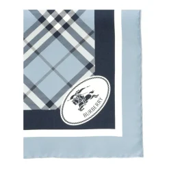 Check Knight Stamp Silk Scarf