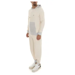 Chándal deportivo con capucha bicolor