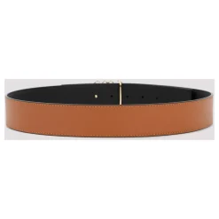 Cinturón Anagrama Reversible en Tan Black Gold
