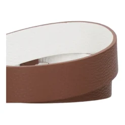 Cinturón de Cuero Reversible con Hebilla Ajustable