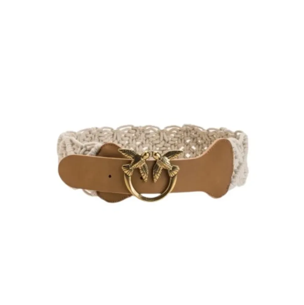 Cinturón de macramé Love Birds