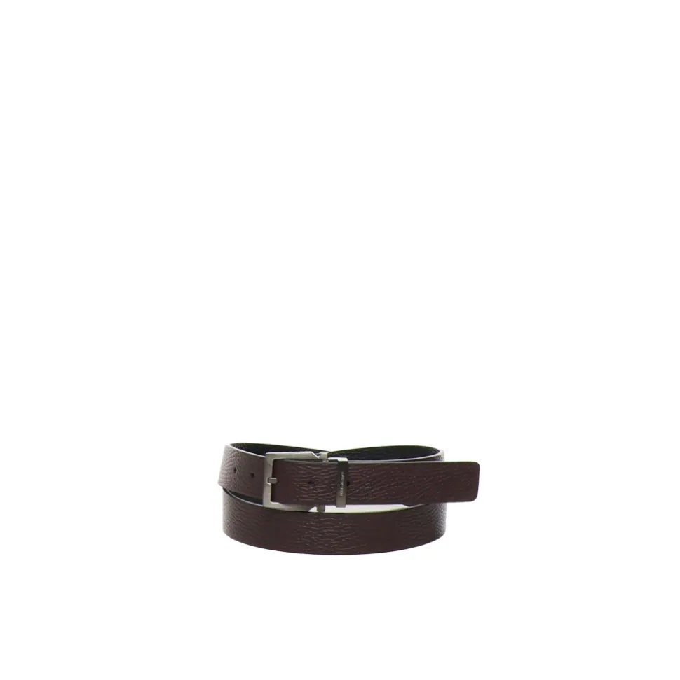 Cinturón Reversible con Hebilla Geométrica