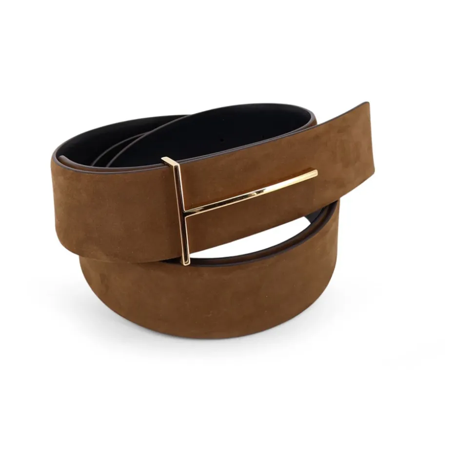 Cinturón Slim T Reversible de Nobuk Natural de 38 mm