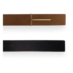 Cinturón Slim T Reversible de Nobuk Natural de 38 mm