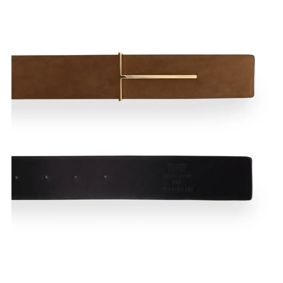 Cinturón Slim T Reversible de Nobuk Natural de 38 mm