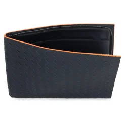 Clutch de cuero con motivo Intrecciato