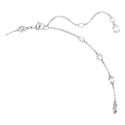 Collar Circonita Cúbica con baño de rodio blanco