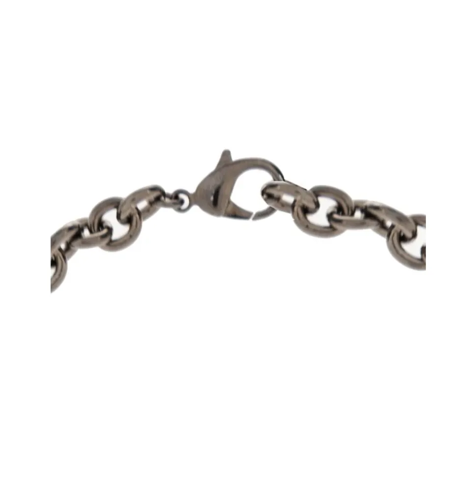 Collar con Cadena y Etiqueta de Logo