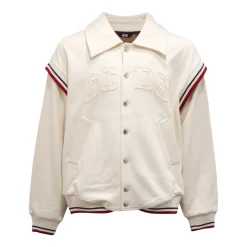 Collared Jersey Logo Bomber