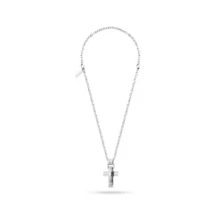 Collar Hombre Colgante Cruz Metal Gris 500mm GEAR PEAGN2211512