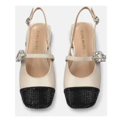 Combi slingback shoe