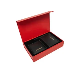 Conjunto de Billetera y Espejo Negro PARURE