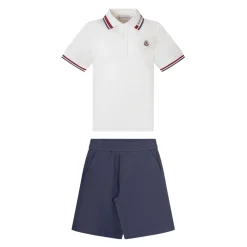Conjunto de Camiseta Polo y Pantalones Cortos de Mezcla de Algodón