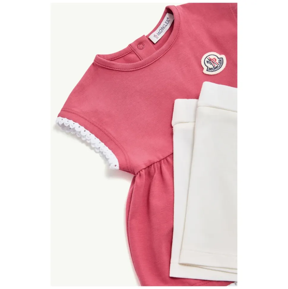 Conjunto de mezcla de algodón con ribete trenzado