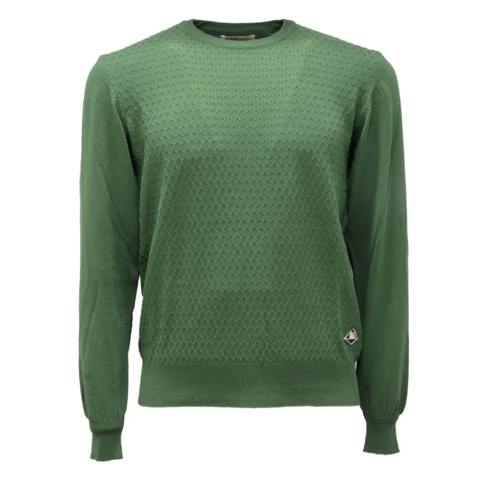 Crew Neck Cotton Fin.12 Sweater