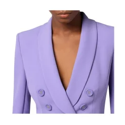 Crêpe Double-Breasted Jacket