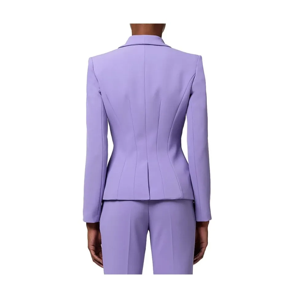 Crêpe Double-Breasted Jacket