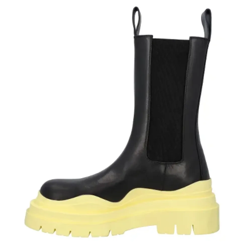 Cuero botas-y-botines
