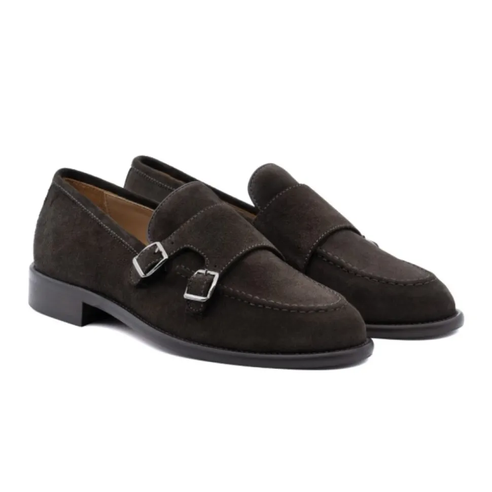 23070-C-VS3.EBONY Mocasín con Hebilla Doble