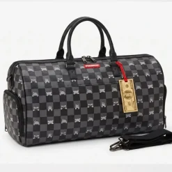 910D8910 Peeking Character Check Duffle