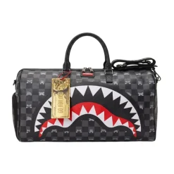 910D8910 Peeking Character Check Duffle