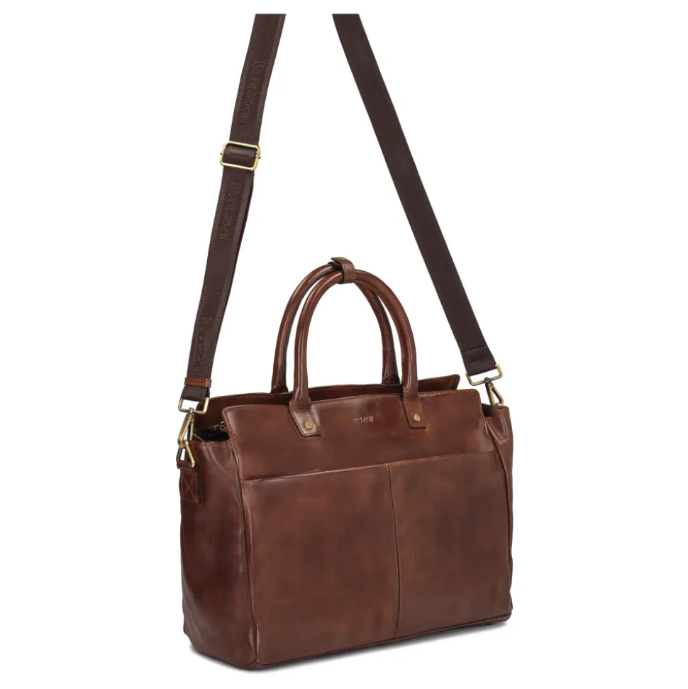 Elegante bolso de cuero para hombre de estilo empresarial