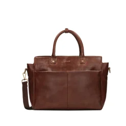 Elegante bolso de cuero para hombre de estilo empresarial