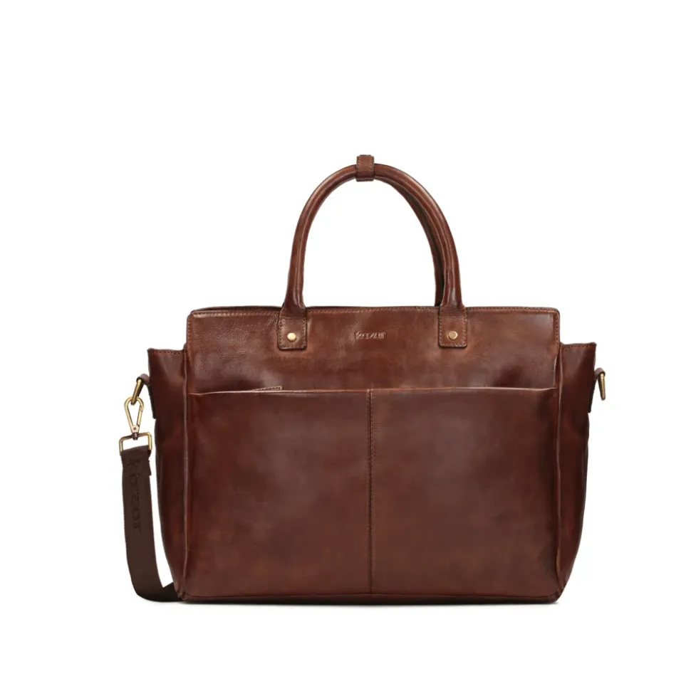 Elegante bolso de cuero para hombre de estilo empresarial