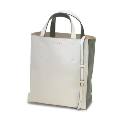 Elegante bolso de hombro Bianco-Verde