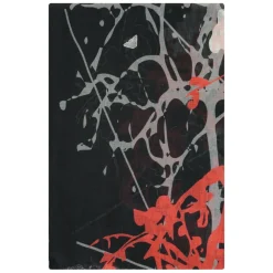 Elegante bufanda estampada con bordes deshilachados