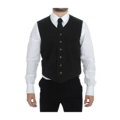 Elegante Chaleco Vestido Negro