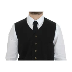 Elegante Chaleco Vestido Negro