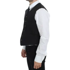 Elegante Chaleco Vestido Negro